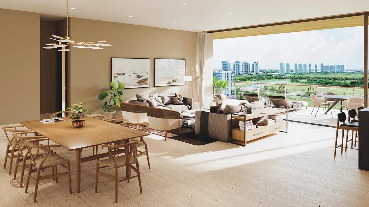 Render oficial de una residencia en La Vela