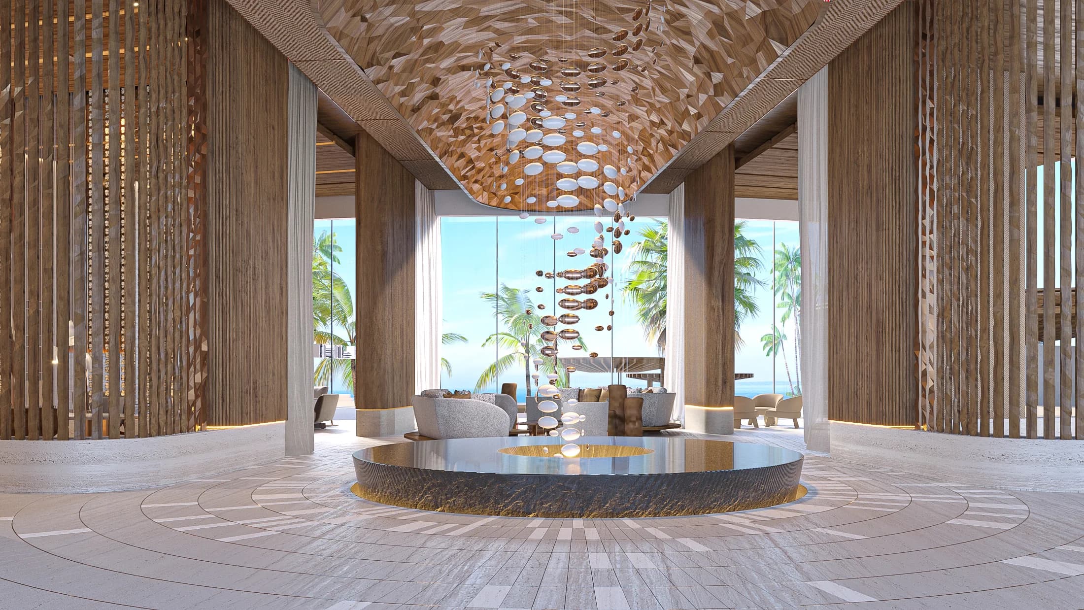 Lobby de The Residences at The St. Regis Costa Mujeres